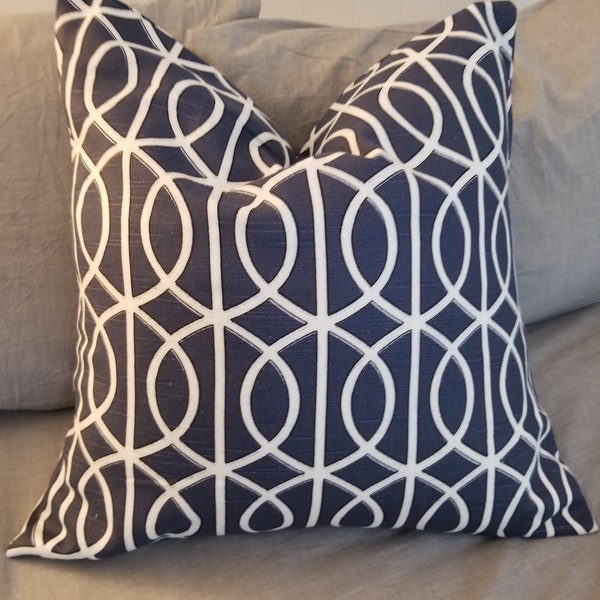 GEOMETRIC.Blue.Black.White.Modern.Pillow Covers.Home Decor.MODERN.Pillow Cover.Slip Cover.Modern Decor.Glam Decor.Toss Pillow.Throw Pillow.