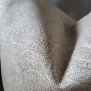 Robert Allen Shimmer Pearl in Natural. Linen.Toss Pillows.Throw Pillows.Slipcovers. image 4