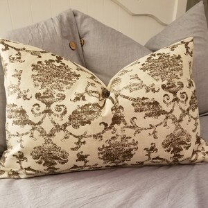 Kaufmann.Housses d'oreiller.Coussins décoratifs.Coussins décoratifs.Housses de coussin.Accessoires décoratifs.Décoration automnale.Marron/lin