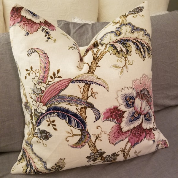 Floral.Throw Pillows.Toss Pillows.Spring Decor Accents.Pillow Covers.Slipcover.Pillowcover.Plum