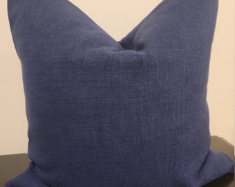 Heavy weight Linen in Navy . Pillowcovers.Slipcovers.Toss Pillows.Accents. Navy Blue