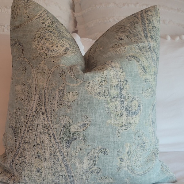 P Kaufmann Cerulean Pillowcovers. SLipcovers.