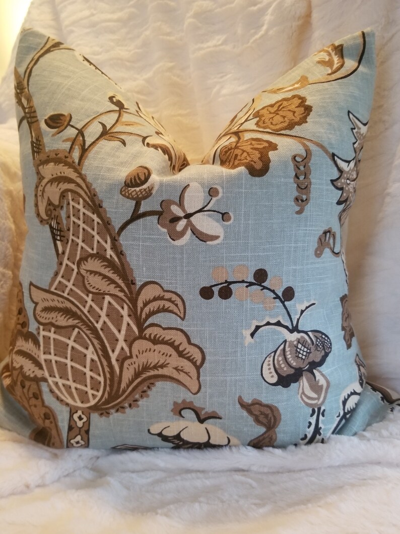 Pillow Cover.Slipcovers.Covington.Floral.Toss Pillow.Throw Etsy
