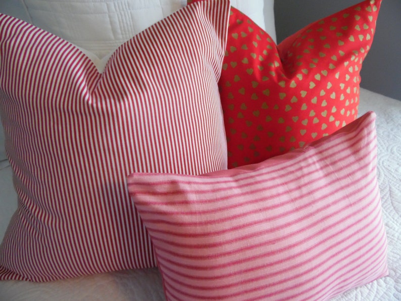 Stripe.Pillow Covers. Decor.Independance Day.4th of July.Memorial Day.Slip Covers.Home Decor.Toss pillow.Throw Pillow covers.Accent pillows image 3