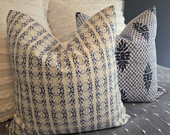Hamilton Sapphire Pillow Covers. Slipcovers. Pillowcase.