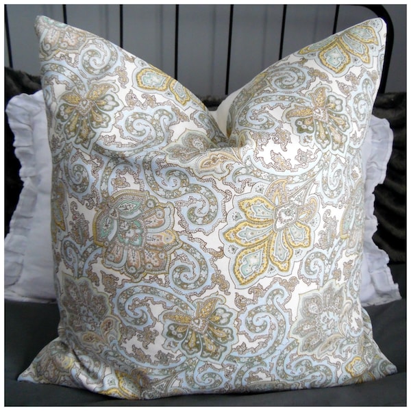 7 Color Choices:Paisley Pillow Covers.Toss Pillow.Throw Pillow.Decor Pillow Covers.Slipcovers.Home Decor.Spring Decor.Fall/Winter Decor