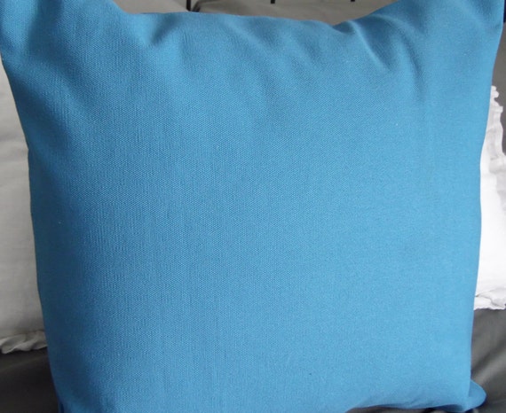 solid teal toss pillows