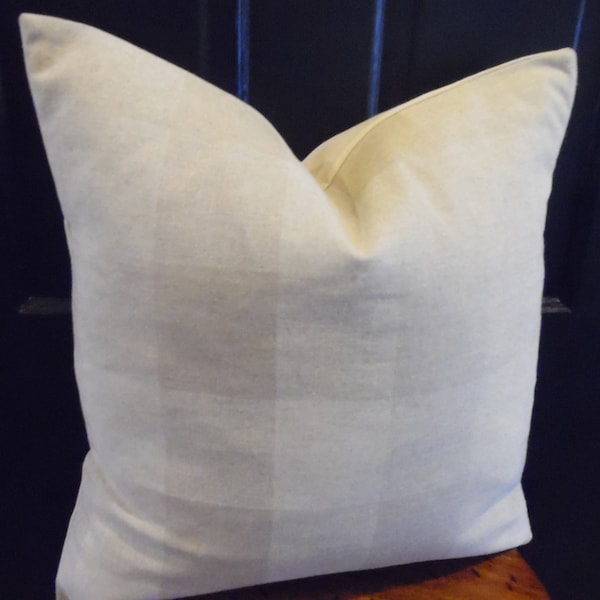 Check.Farmhouse.Pillow Covers.Slipcovers.Toss Pillow.Throw Pillow.Cushion Covers.Oatmeal.Tan.beige