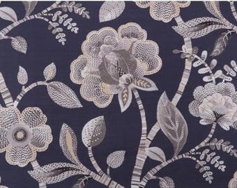 Slate blue Floral Pillow Covers. Slipcovers. Pillowcase. Throw pillow covers