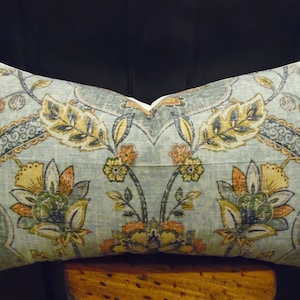 2 Color Options Floral Pillow Covers.Slipcovers.Cushion Covers.Toss Pillows.Throw Pillows.Fall Florals. Persian Blue