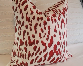2 Color Options: Red/Pink Pillowcovers. Leopard Print slipcovers. Valentines Day. Accents
