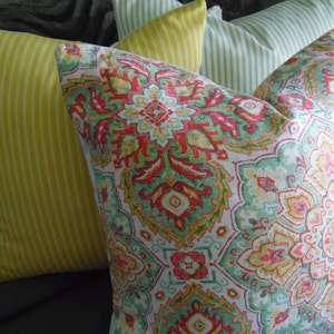2 Color Choices:Tile Pattern.Toss Pillow.Throw Pillows.Slipcovers.Pillow Covers.Spring Decor.Summer Decor.Accent Pillow.Cushions.Farmhouse