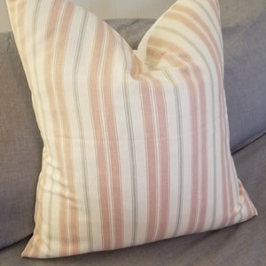 3 COLOR CHOICES: Striped Pillow Cover.Slipcover.Toss Pillows.Throw Pillow.Farmhouse Decor.Modern Decor.Nautical Decor.Stripes.Home Decor