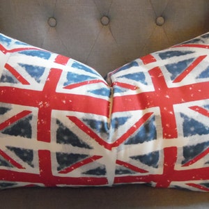Union Jack Pillow Cover: British Flag Throw Pillow Slipcover