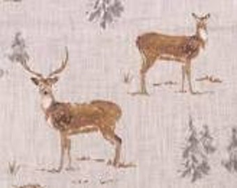 Stof France Biche.Deer.Holiday decor. Winter Accents. Pillow Covers. Slipcovers. Toss Pillows Throw pillows