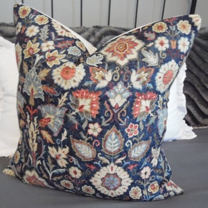 Covington: 3 Colors Washed Vintage Floral.Pillowcovers.Toss Pillows.Throw Pillows.Slipcovers.Pillow Cover.Cushion Cover.BEAUTIFUL.Farmhouse.