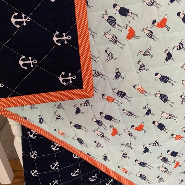 Anchor Crib Bedding Etsy