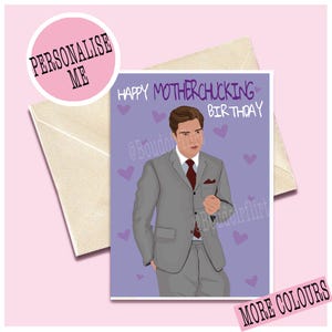 Gepersonaliseerde Gossip Gurl Chuck 'Bad boy' Bass verjaardagswenskaart cadeau - tv-serie print poster xoxo Ed Westwick