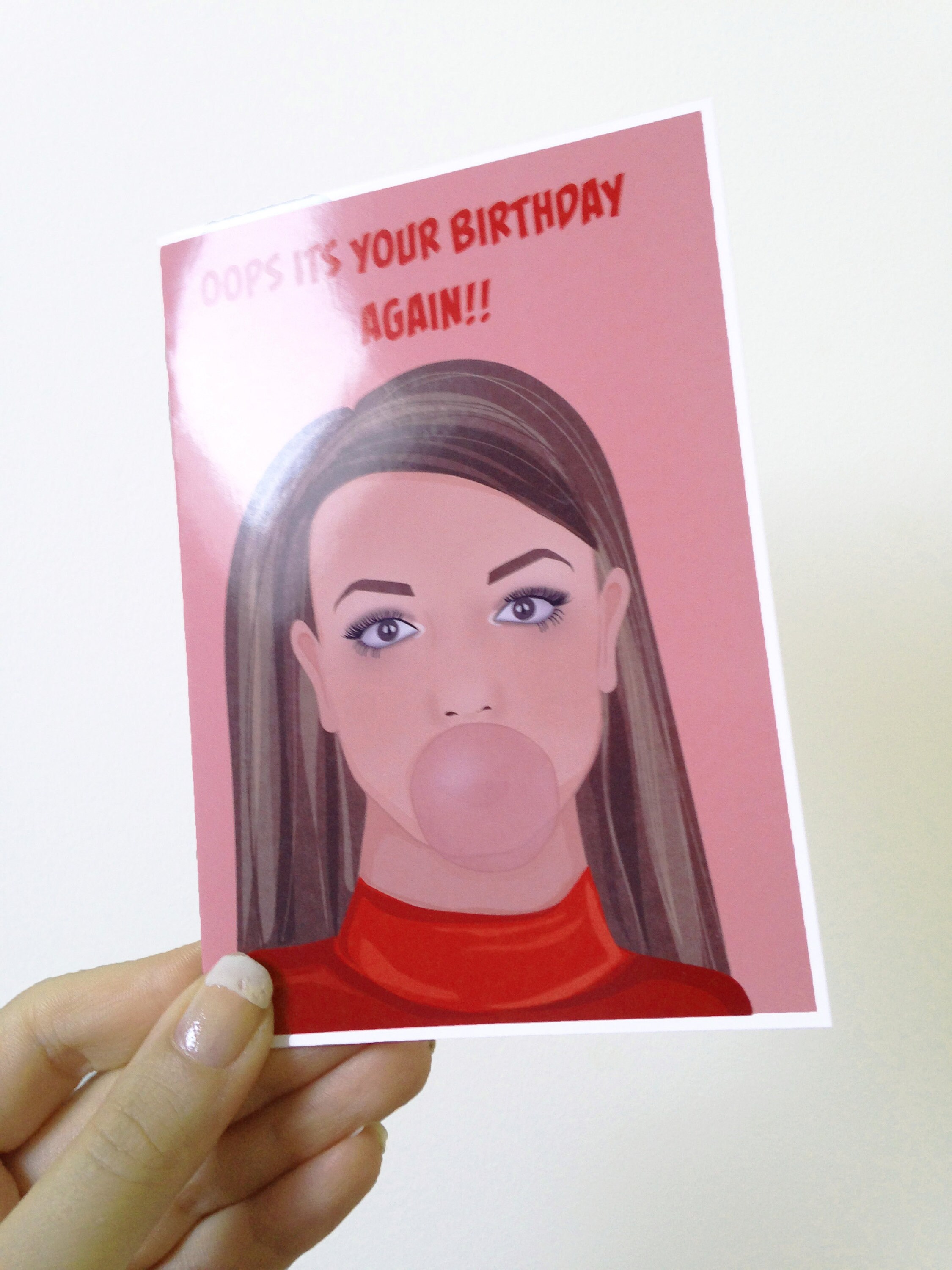 Britney Spears Birthday Card Oops I did it again Baby One | Etsy