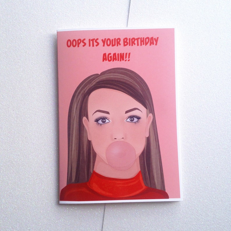 Britney Spears Birthday Card Oops I did it again Baby One | Etsy