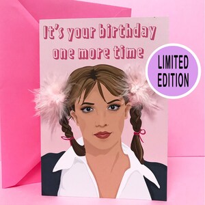Britney Spears Birthday Card Baby One More Time Oops Greeting Card for ...