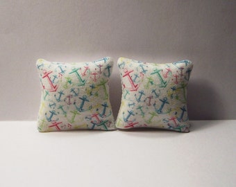 Items Similar To Miniature Beach Cottage Throw Pillows With