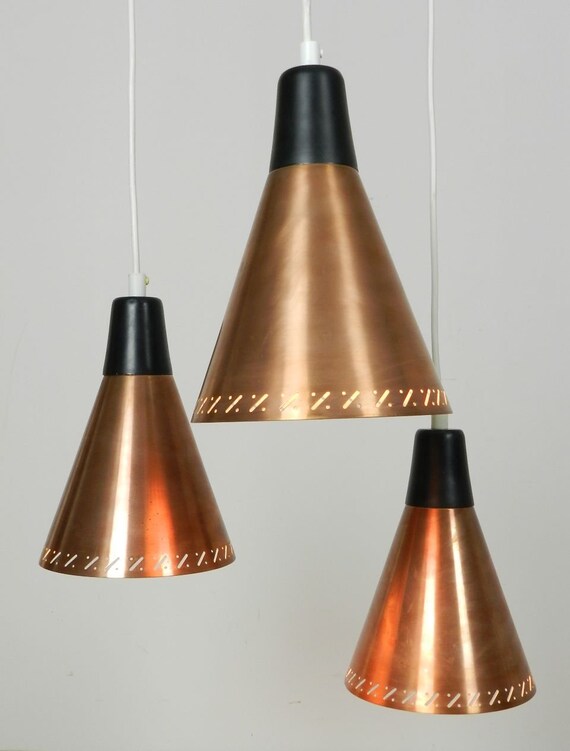 Triple Pendant Light Fixture In Copper Brass And Painted - Triple Pendant Light Next Triple Pendant Light Fixture In Copper Brass And Painted - Triple Pendant Light Next