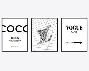 Chanel Wall Art Etsy