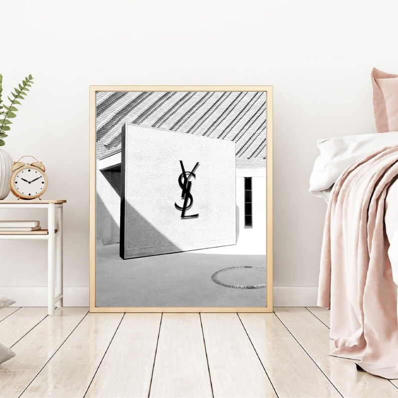 Yves Saint Laurent Print YSL Wall Art Art Art YSL Print Wall Etsy