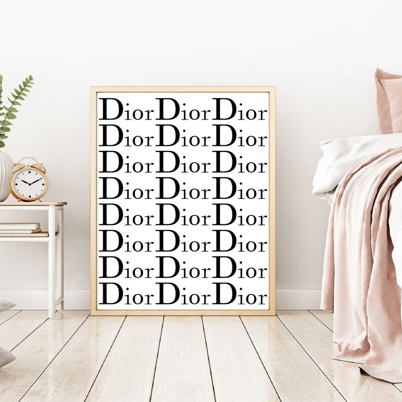 Dior Print Dior Wall Art Fashion Print Christian Dior Poster Etsy