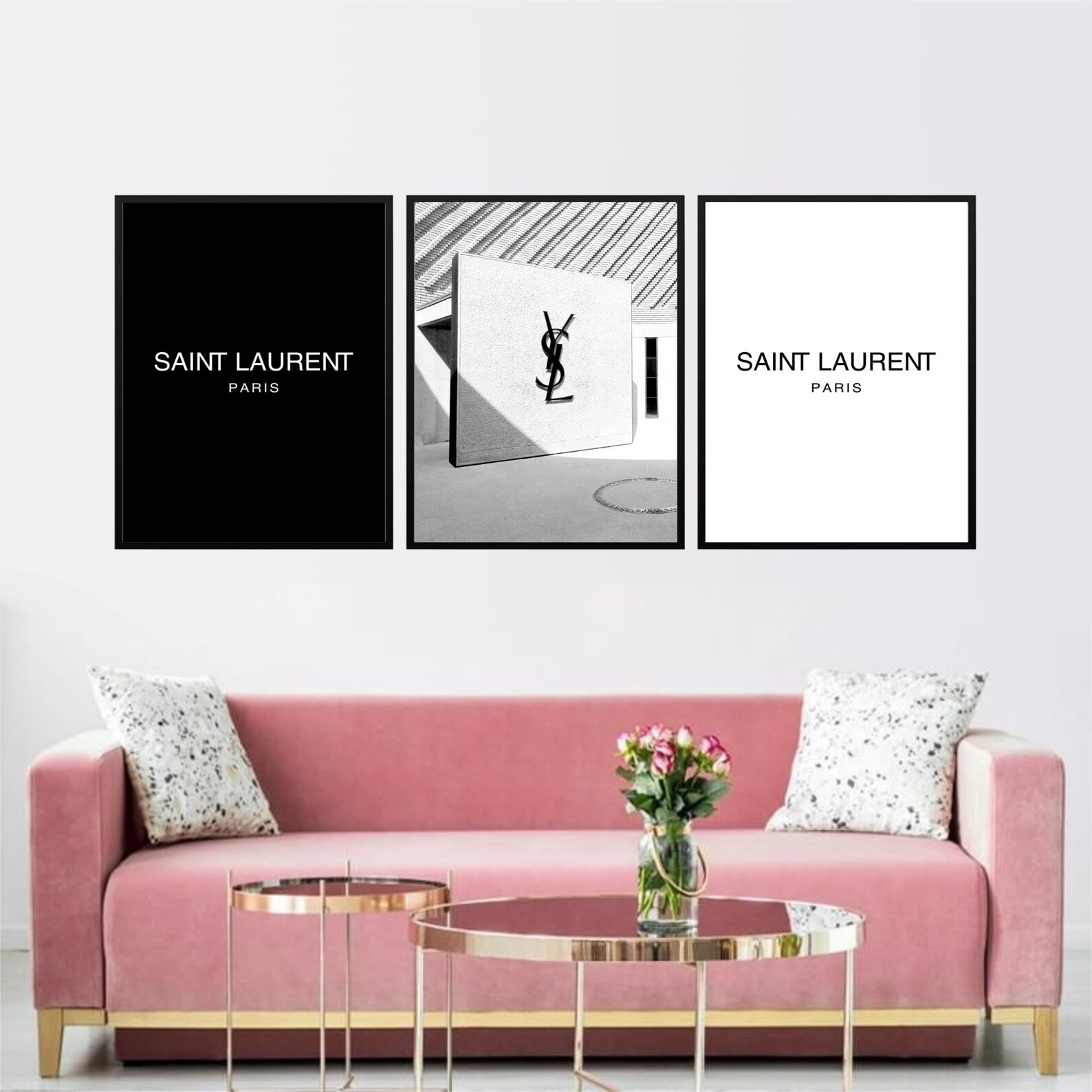 Yves Saint Laurent Print YSL Wall Art Art Art YSL Print Wall Etsy