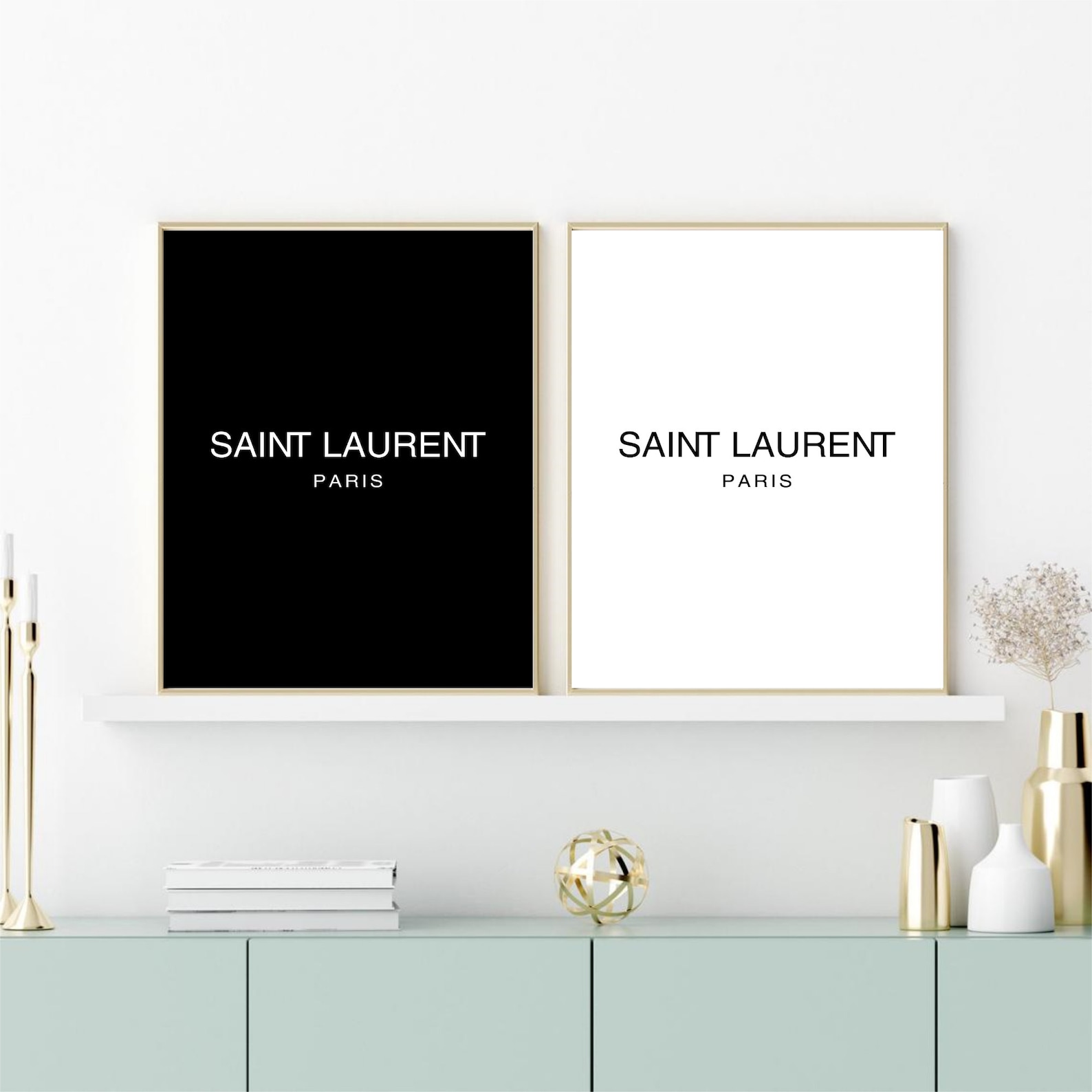 Yves Saint Laurent Print YSL Wall Art Art Art YSL Print Wall Etsy