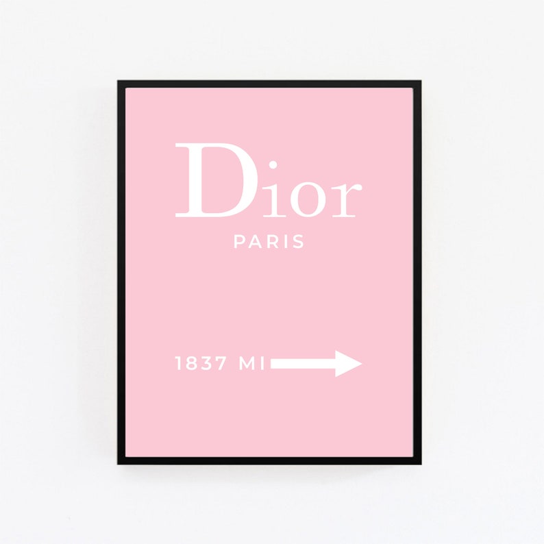 Dior Print Dior Wall Art Christian Dior Poster Christian Dior Etsy