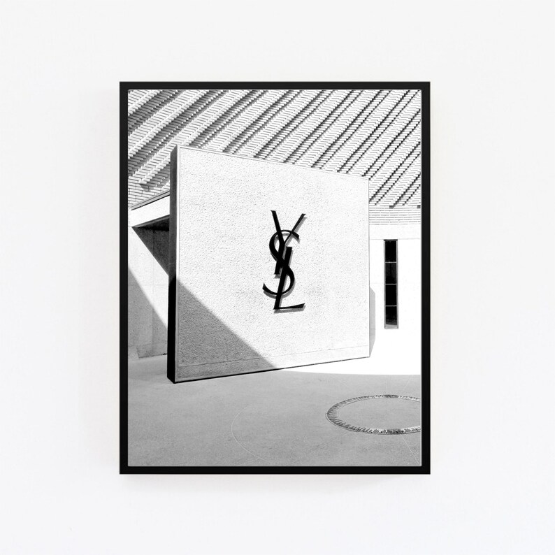 Yves Saint Laurent Print YSL Wall Art Art Art YSL Print Wall Etsy