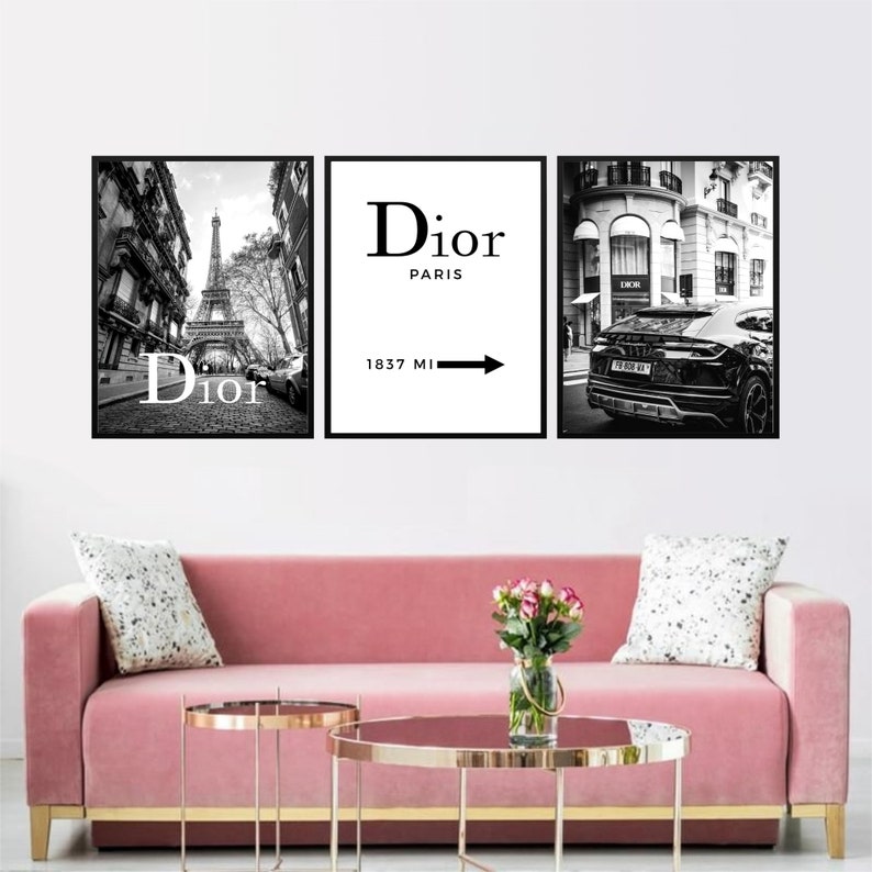 Dior Print Dior Wall Art Christian Dior Poster Christian Dior Etsy