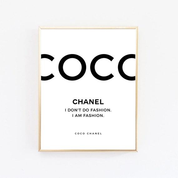 Chanel PrintCoco ChanelCoco Chanel PrintChanel Wall | Etsy