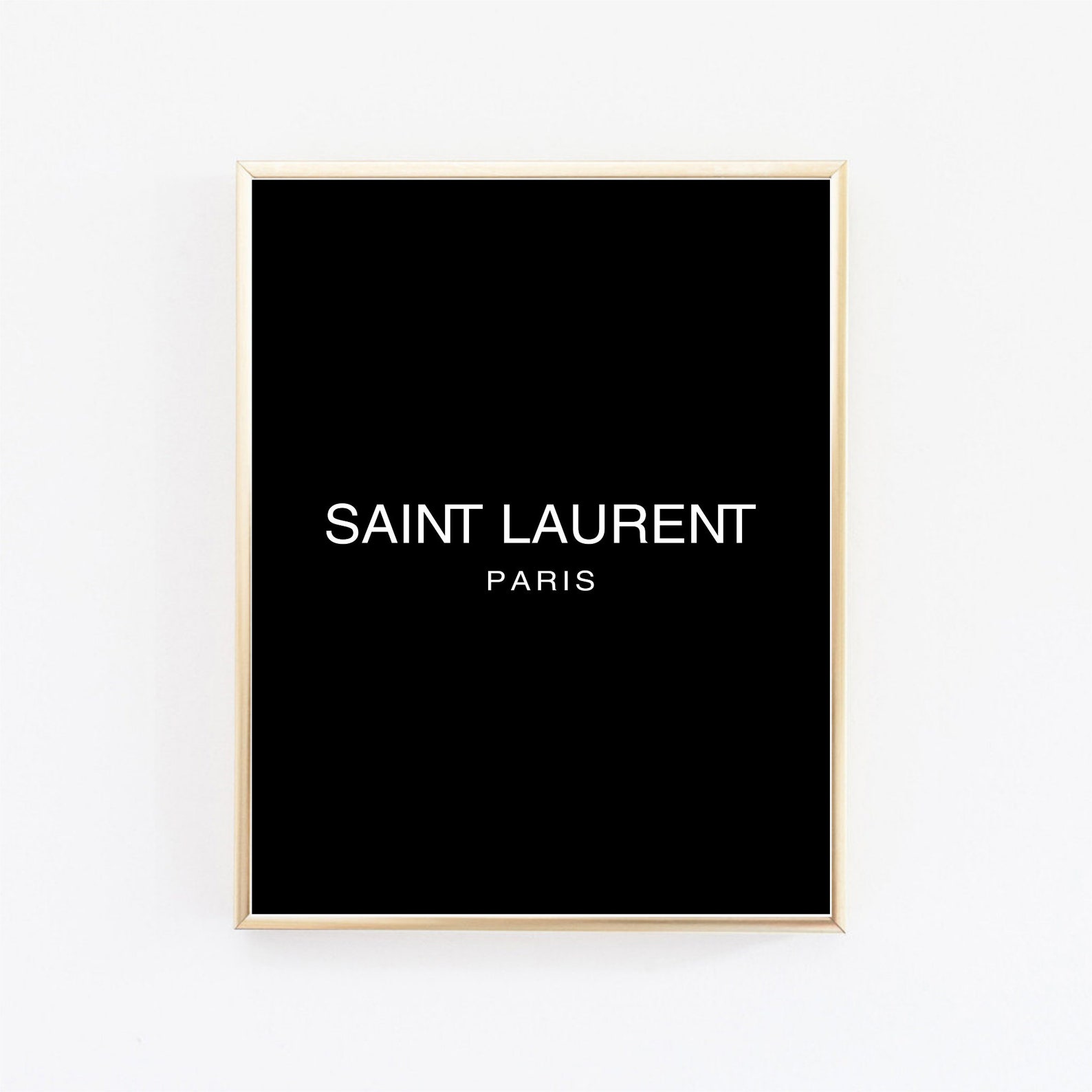 Yves Saint Laurent Print YSL Wall Art Art Art YSL Print Wall Etsy
