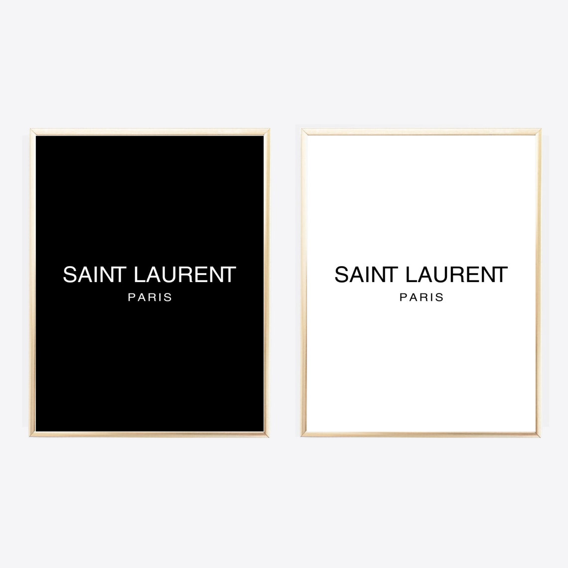 Yves Saint Laurent Print YSL Wall Art Fashion Wall Art YSL Etsy