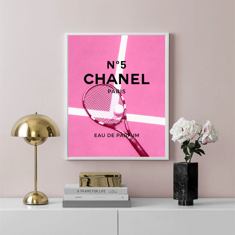 Pink Chanel Print Chanel Wall Art Chanel Poster Fashion