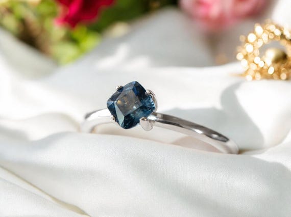 Sapphire Ring 0.89 ct.  Genuine Sapphire Ethically Earth Mined
