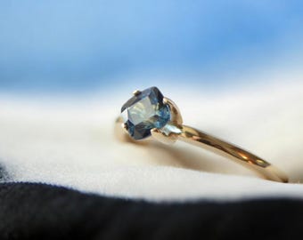 Sapphire Ring 0.89 ct. 10K Soild Gold Setting - Genuine Sapphire Ethically Earth Mined