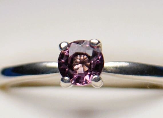 Sapphire Ring- Light Purple-0.51 ct - Genuine Earth Mined