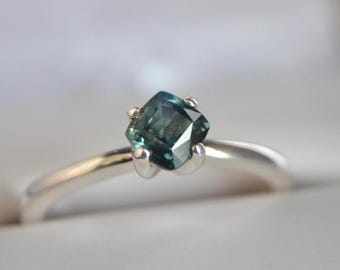 Sapphire Ring 0.74 Ct. Multi-color- Genuine Sapphire Ethically Earth Mined