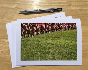 Lot de 3 cartes de correspondance et enveloppes pliées pour le ski de fond, vierges 5 x 7 po., bonne chance, félicitations, remerciements aux coureurs, aux entraîneurs, aux parents. Livraison gratuite