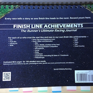 Racing Journal Log Book for all distances,  50 States Marathon, 1/2 Marathon, 7 Continents. Perfect runner gift!