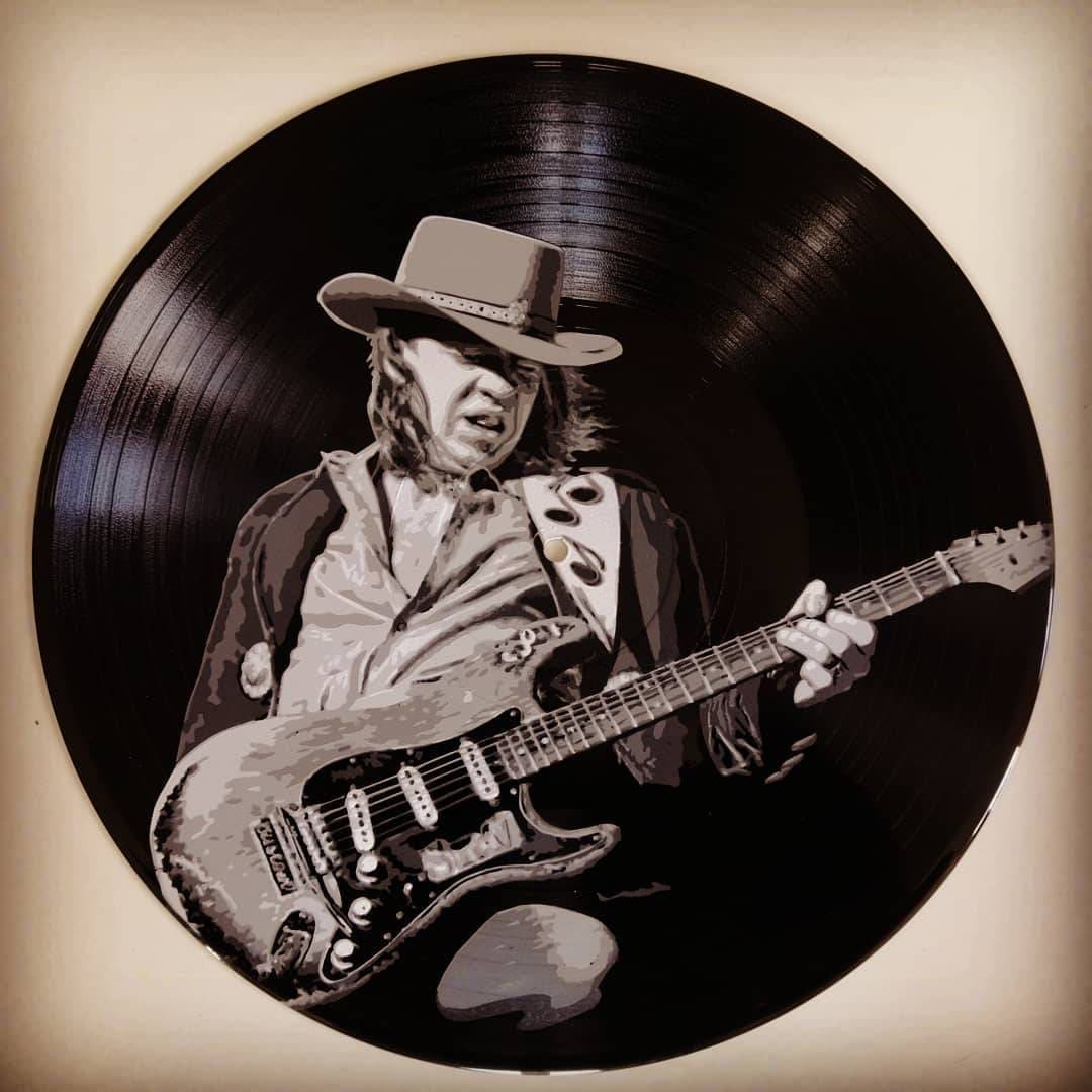 Stevie Ray Vaughan Painting - Etsy