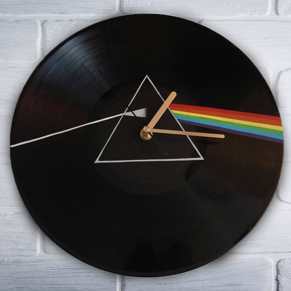 Zegar Pink Floyd The Dark Side of the Moon w stylu retro, prezent dla miłośnika muzyki