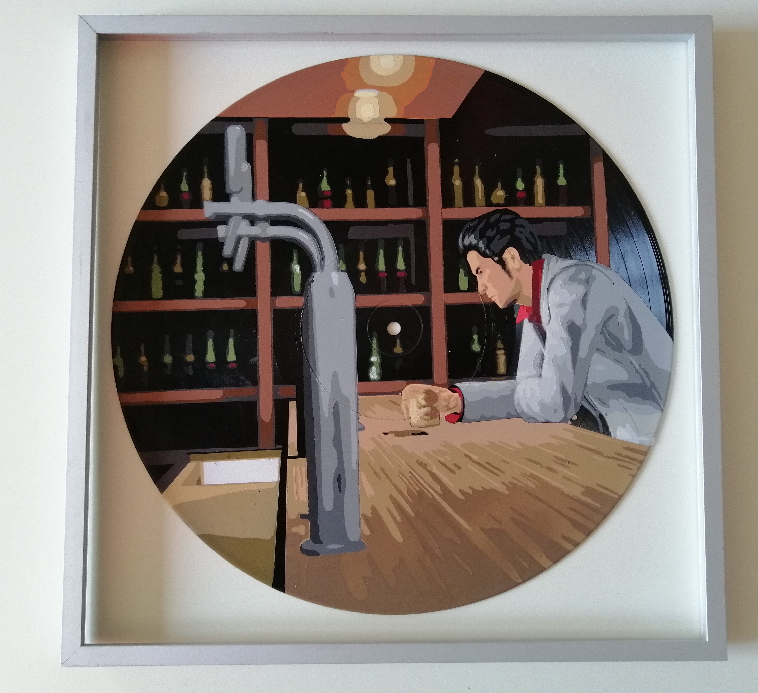 Ryu Ga Gotoku Yakuza Kazuma Kiryu Baka Mitai Painting on Vinyl 