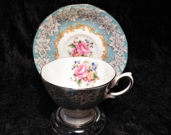 Royal Albert Cup & Saucer bone china Enchantment made in England 1950s