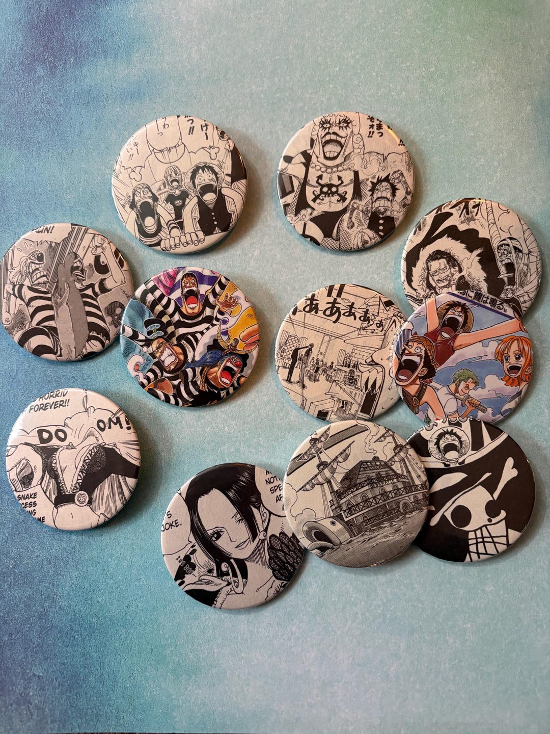OP Manga Pins (large); Anime Pins; Anime Badges; Blind Bag Pins ...